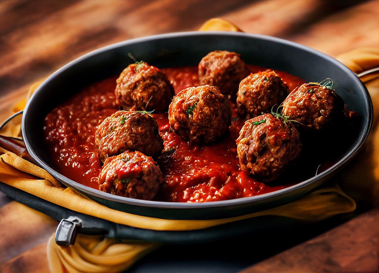 Turkey & Cheese Meatballs with Marinara Sauce